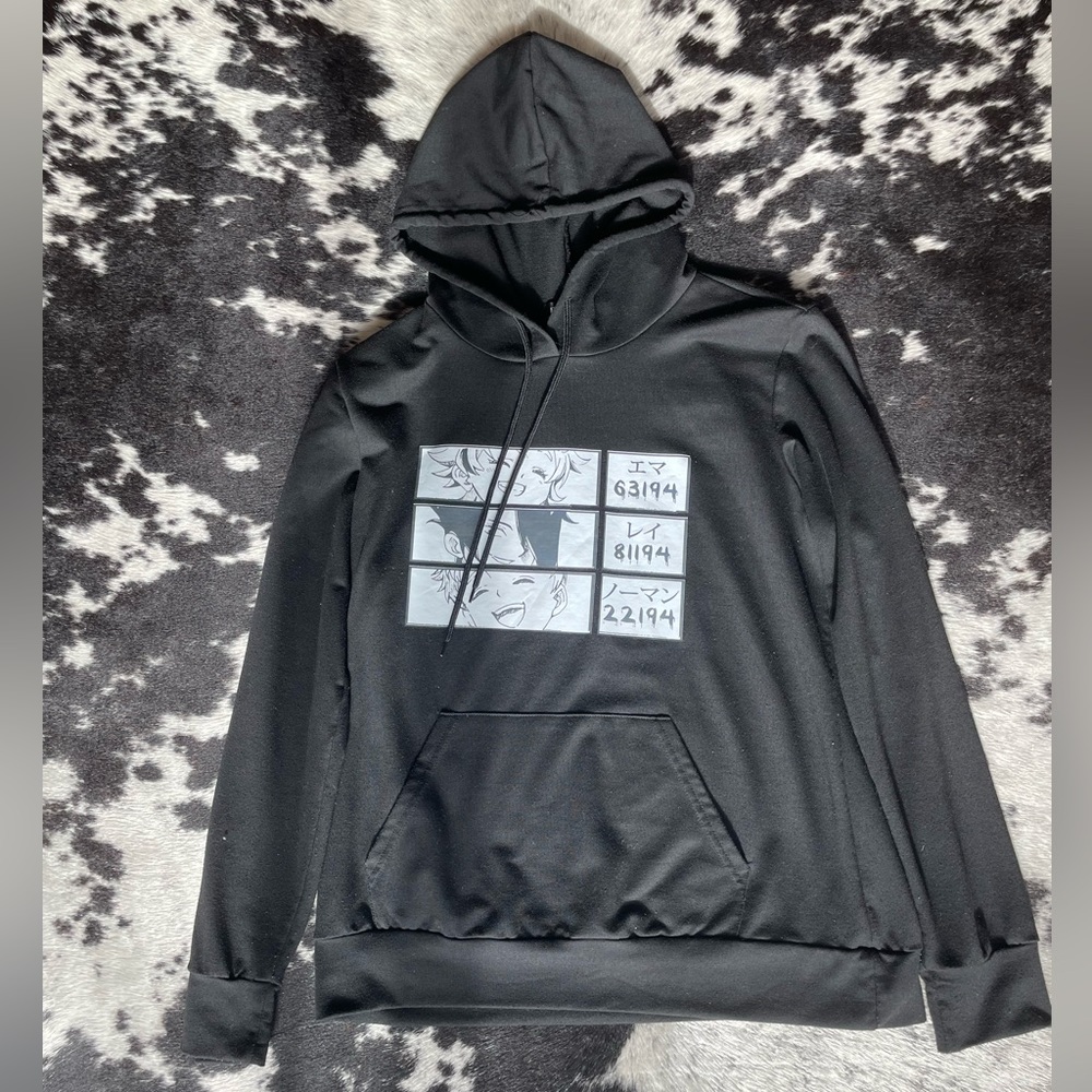 Promise Neverland Black Hoodie.